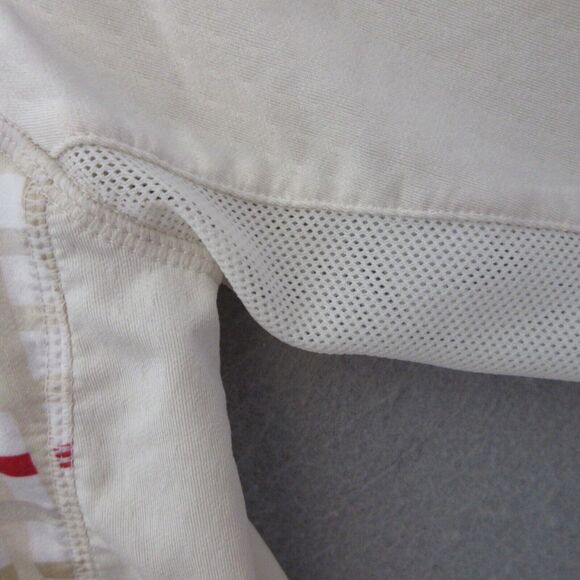 San Soleil Top Plaid Mock Neck Zip UPF 50 Mesh Golf Outdoor Hike Camp - Picture 6 of 14